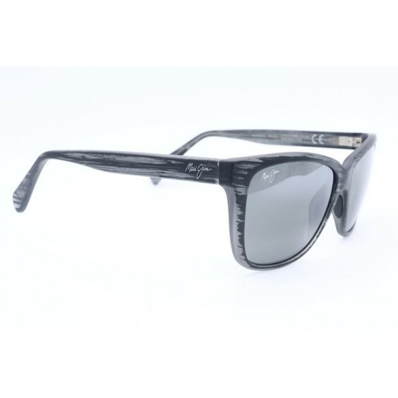 Maui Jim Jacaranda MJ 763-11MS Square Gray Sunglasses Polarized Gray Lenses 56mm - Picture 3 of 6